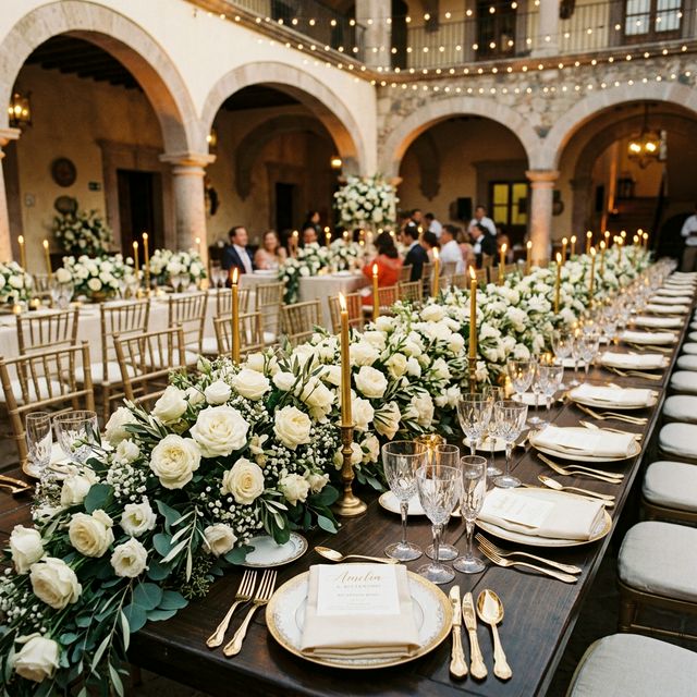 Centro de mesa boda de lujo